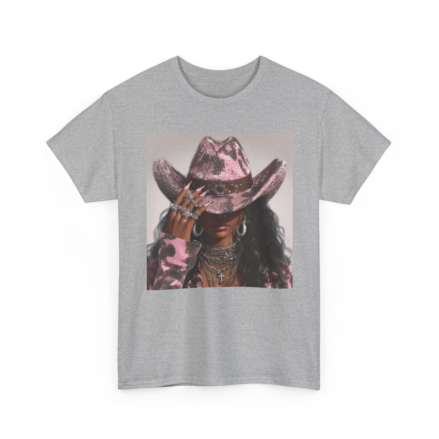 Casual Trendy Cowgirl Vintage Graphic Tee - Women