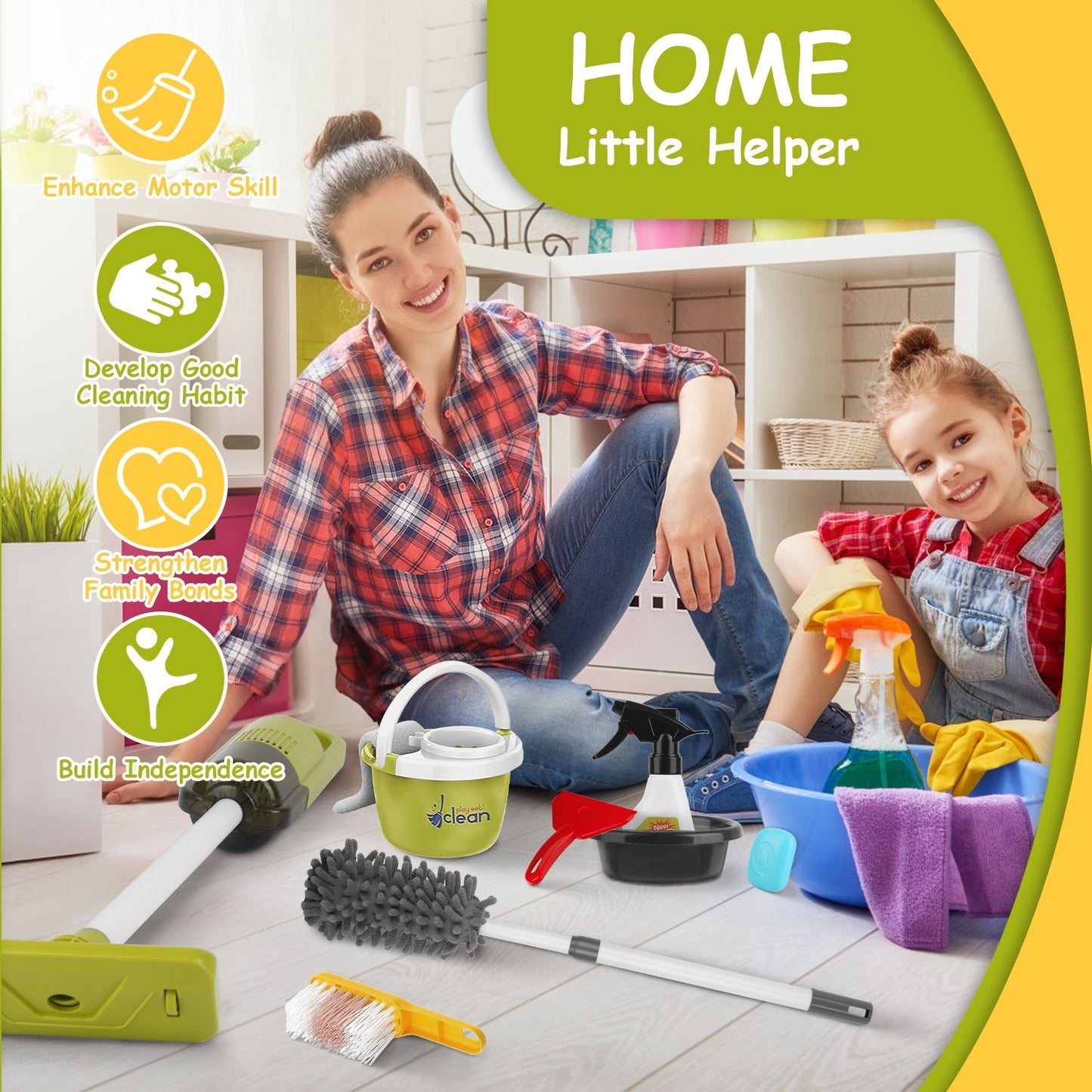 14 Piece Housekeeping Toy Set