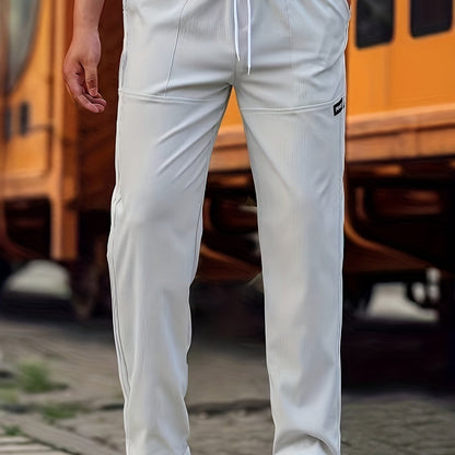 Casual Straight Leg Drawstring Pant