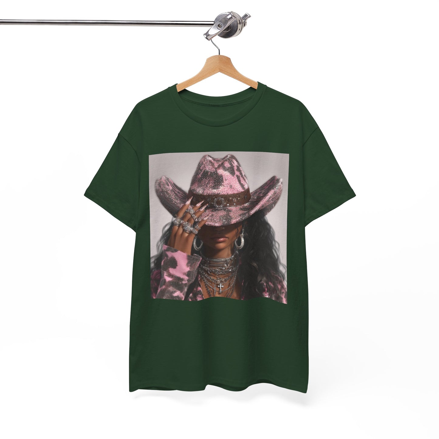 Casual Trendy Cowgirl Vintage Graphic Tee - Women