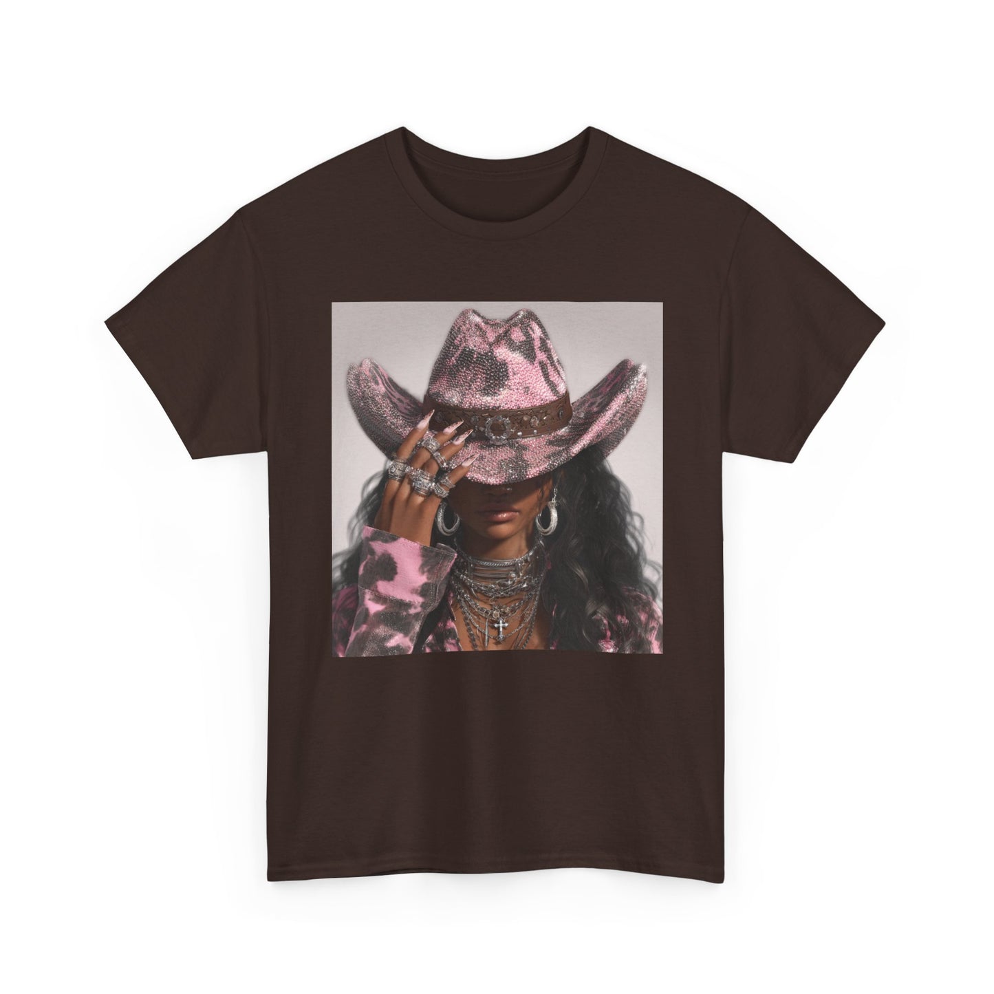 Casual Trendy Cowgirl Vintage Graphic Tee - Women