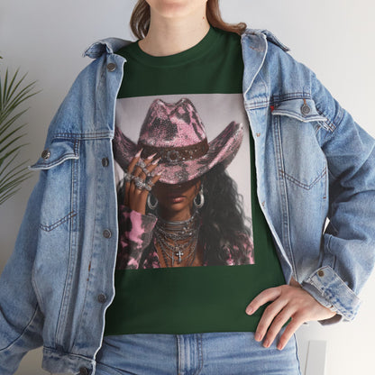 Casual Trendy Cowgirl Vintage Graphic Tee - Women