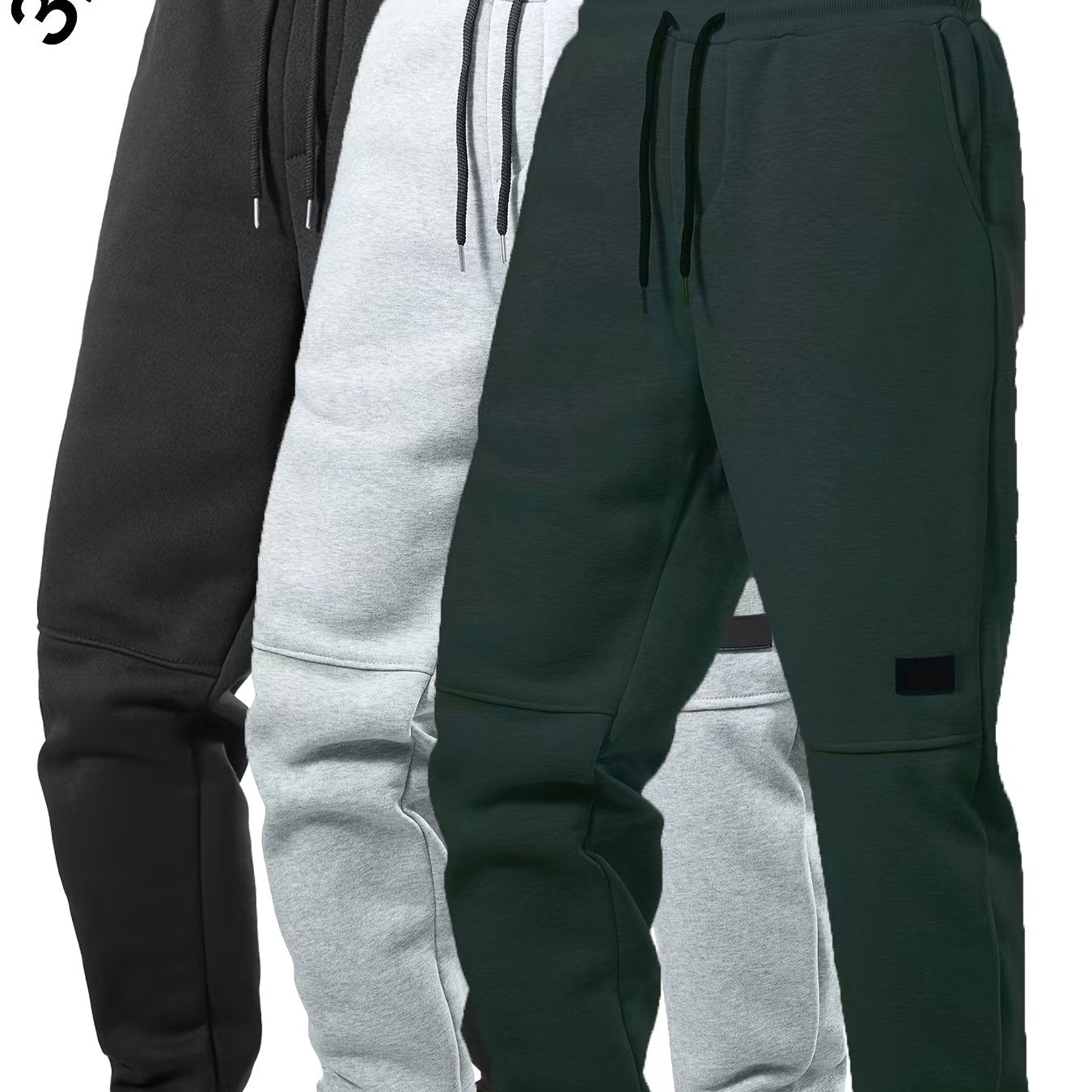 Men's Joggers, 3-Pair
