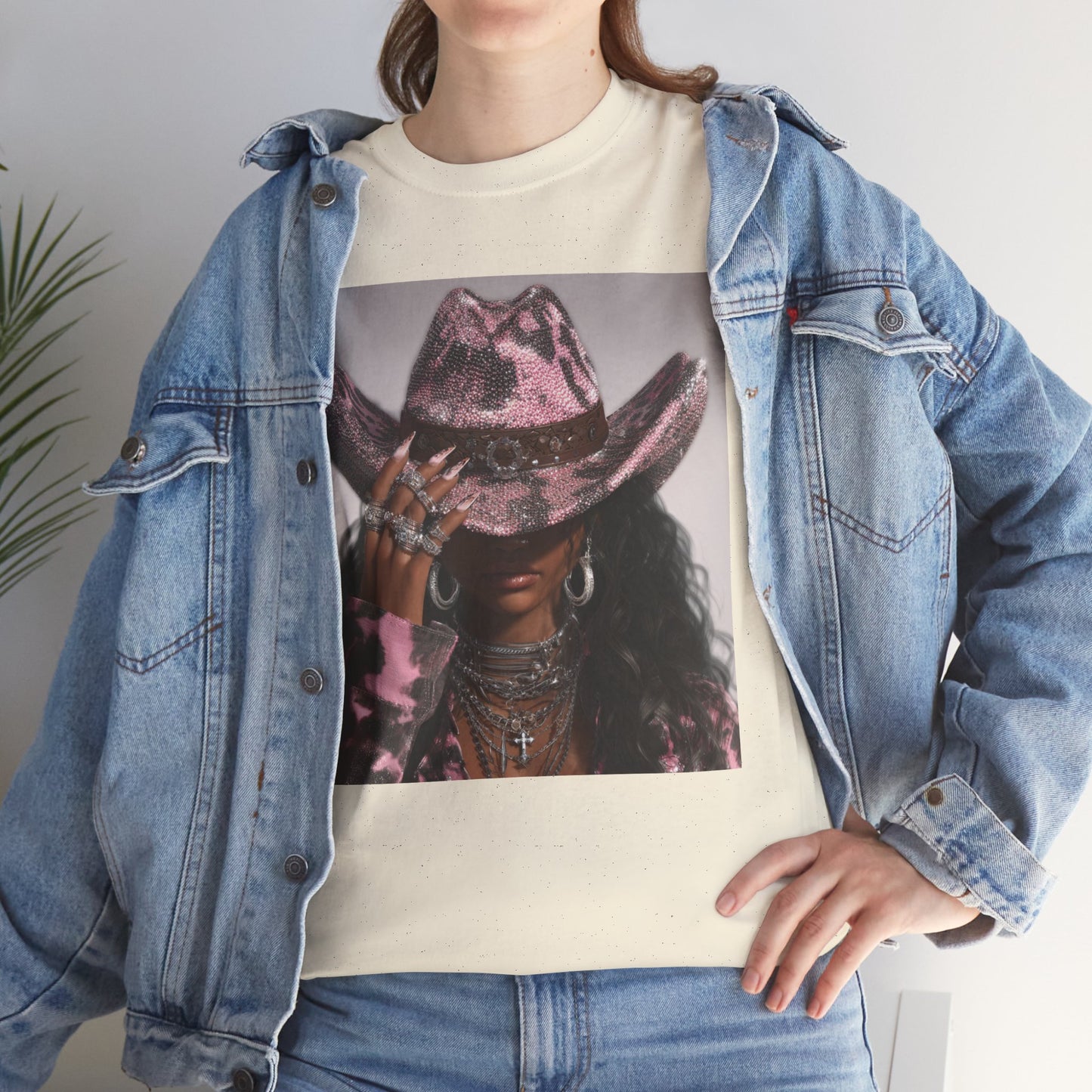 Casual Trendy Cowgirl Vintage Graphic Tee - Women