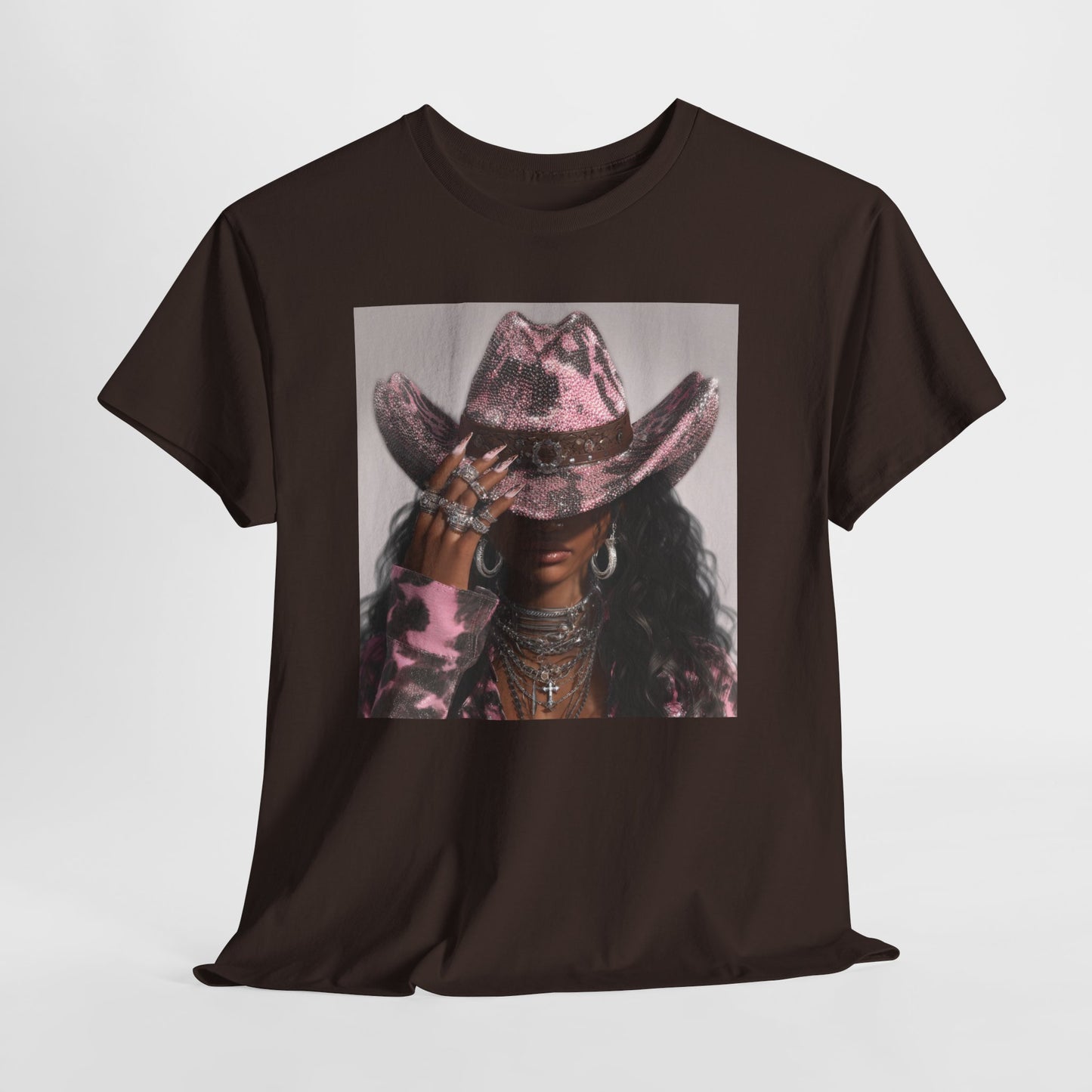 Casual Trendy Cowgirl Vintage Graphic Tee - Women