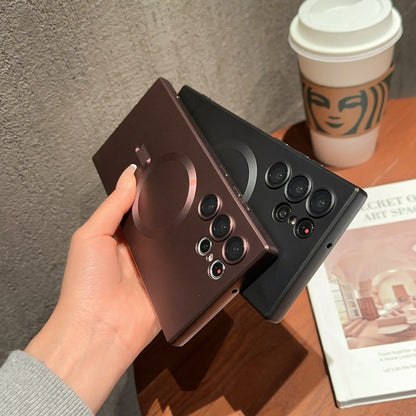 Frosted Magnetic Phone Case with Lens Protector