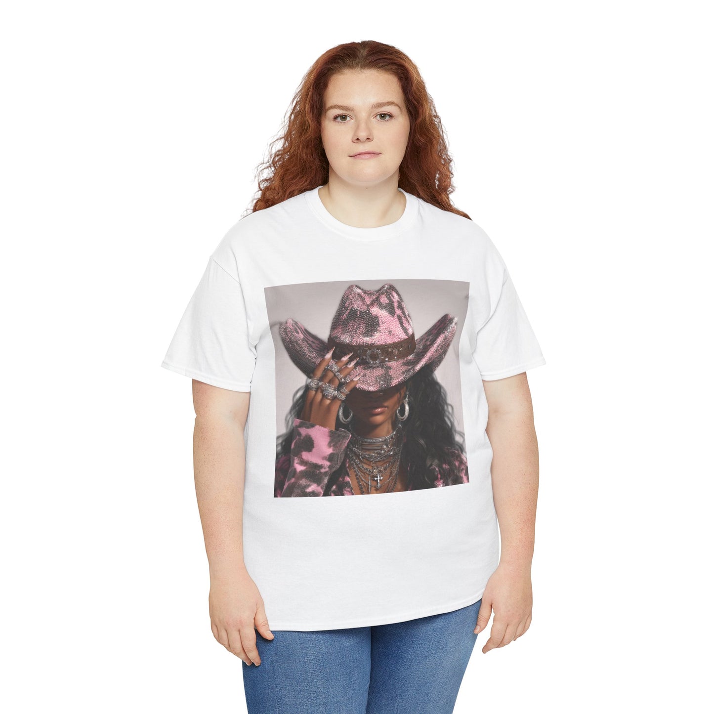 Casual Trendy Cowgirl Vintage Graphic Tee - Women
