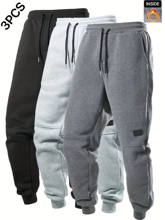 Men's Joggers, 3-Pair