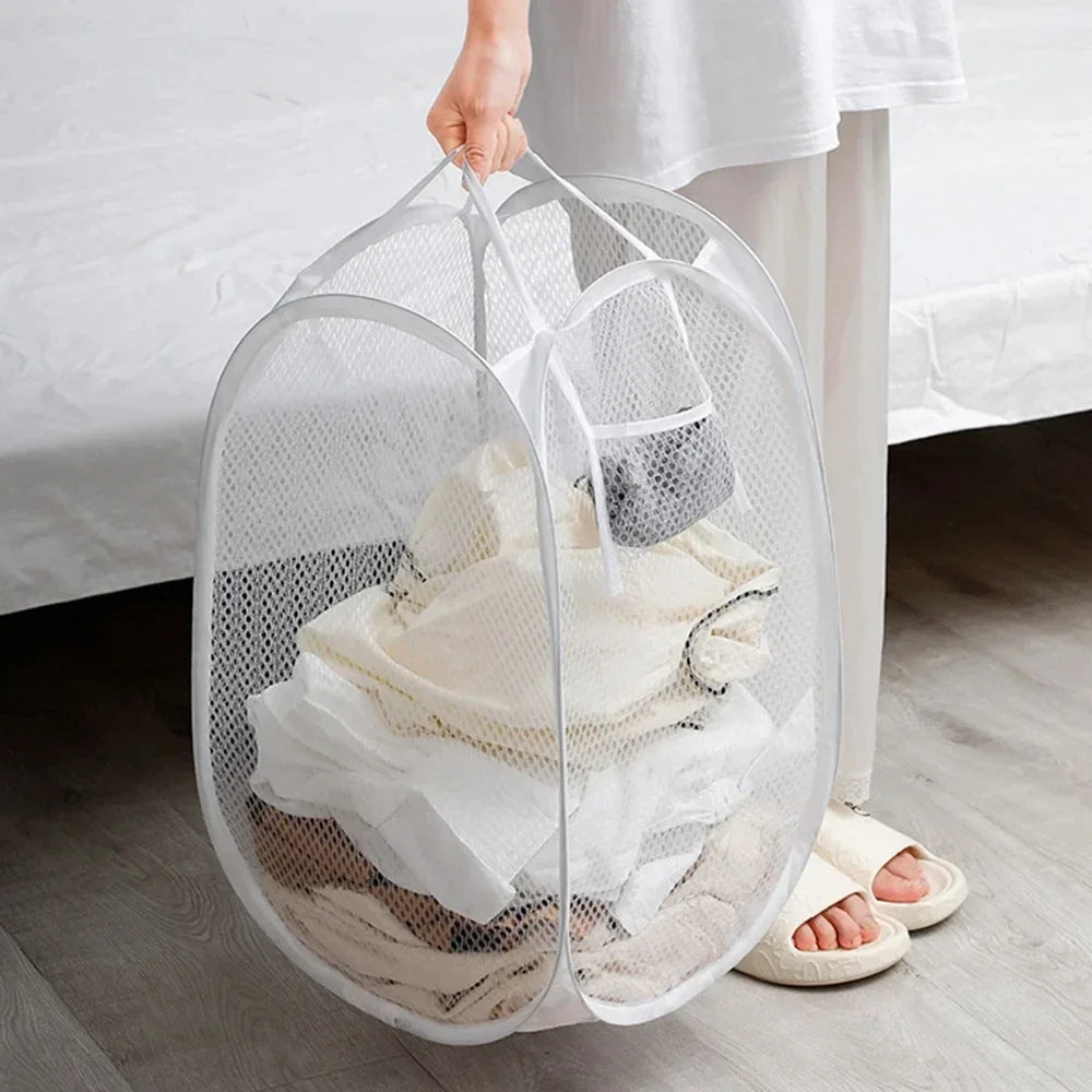 Ventilated Foldable Dirty Cloth Organzier Basket