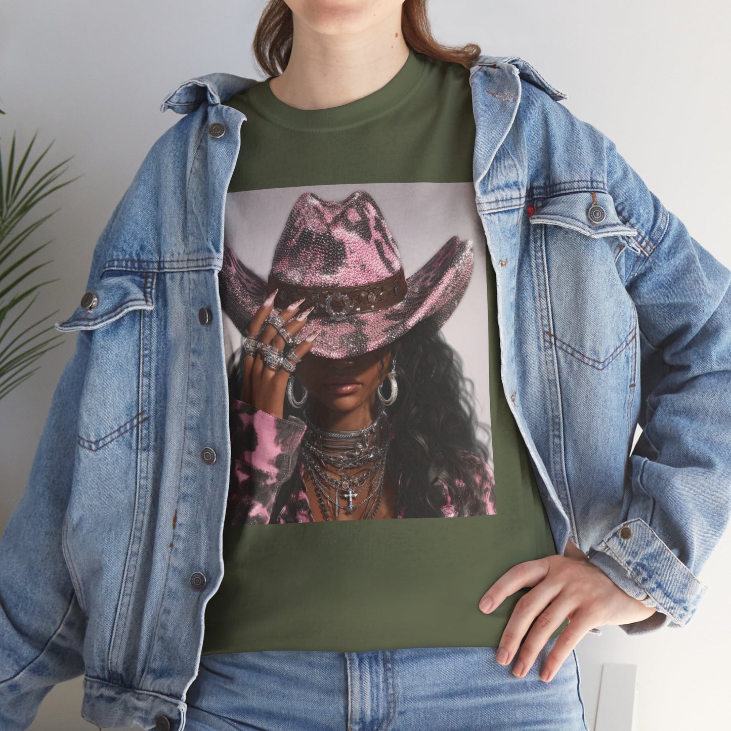 Casual Trendy Cowgirl Vintage Graphic Tee - Women