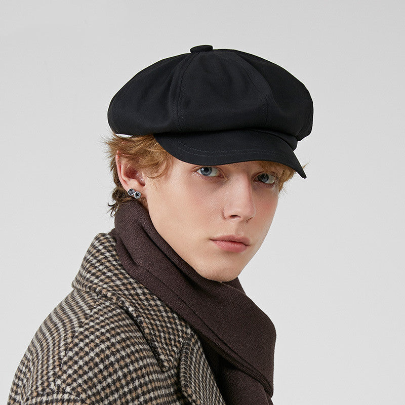British Retro Octagonal Hat For Mens