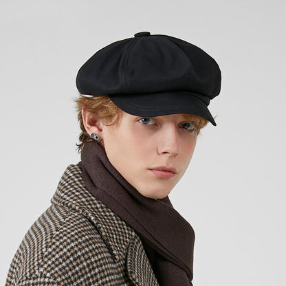 British Retro Octagonal Hat For Mens