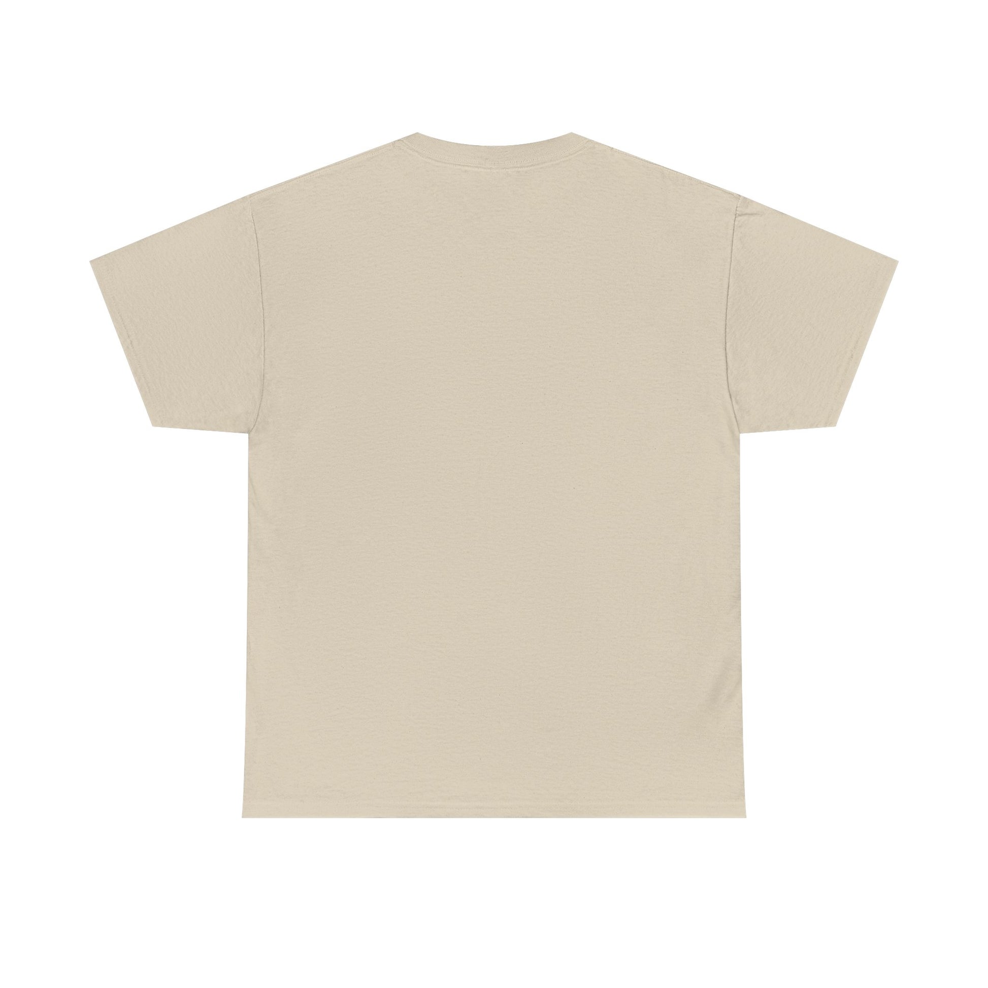 Beige t-shirt on a white background