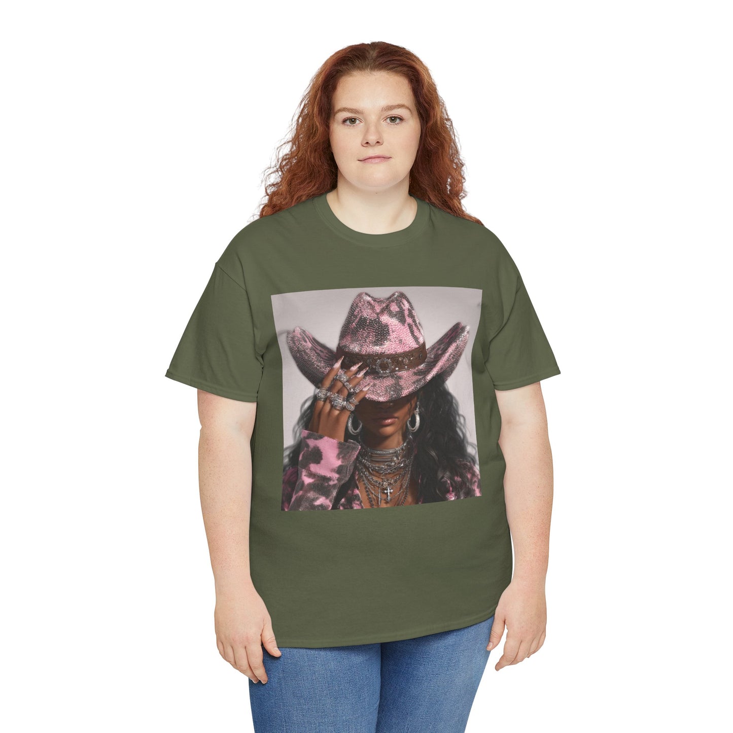 Casual Trendy Cowgirl Vintage Graphic Tee - Women