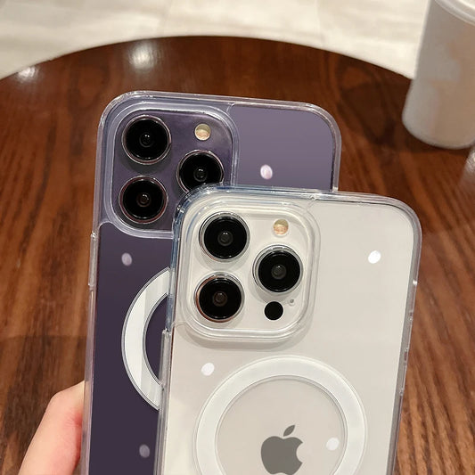 Magnetic Transparent Wireless Case For iPhone Magsafe