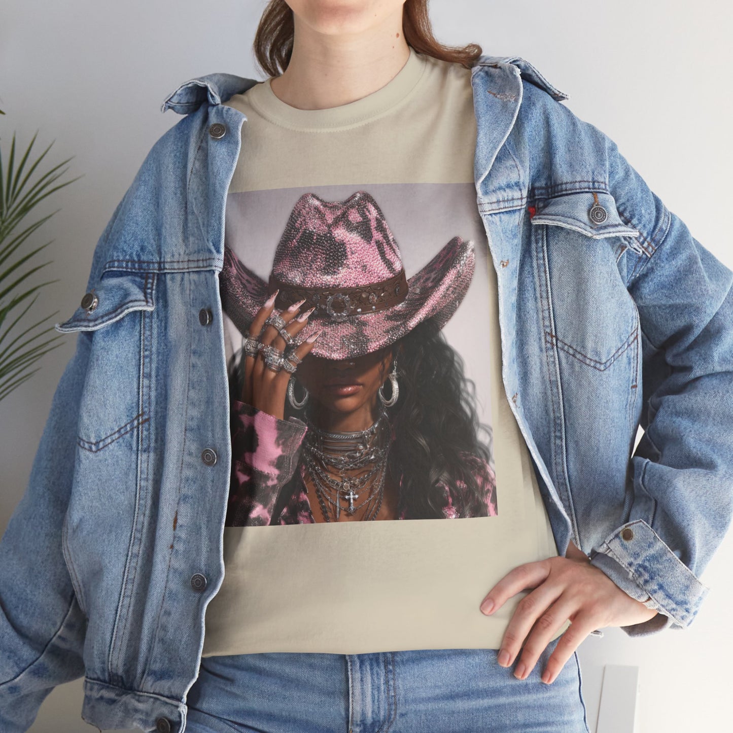 Casual Trendy Cowgirl Vintage Graphic Tee - Women