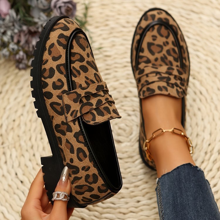 Mya Leopard Loafers