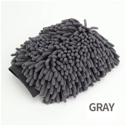 Double-Sided Thickened Chenille Car Wash Gloves