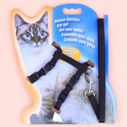 New cat leash I-shaped special dog leash for going out is firm and safe paper jam chest and back pet supplies