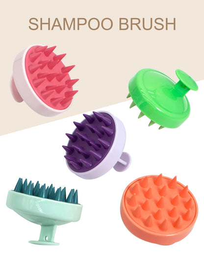Silicone Shampoo Scalp Hair Massager Brush