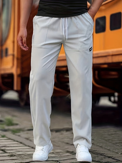 Casual Straight Leg Drawstring Pant