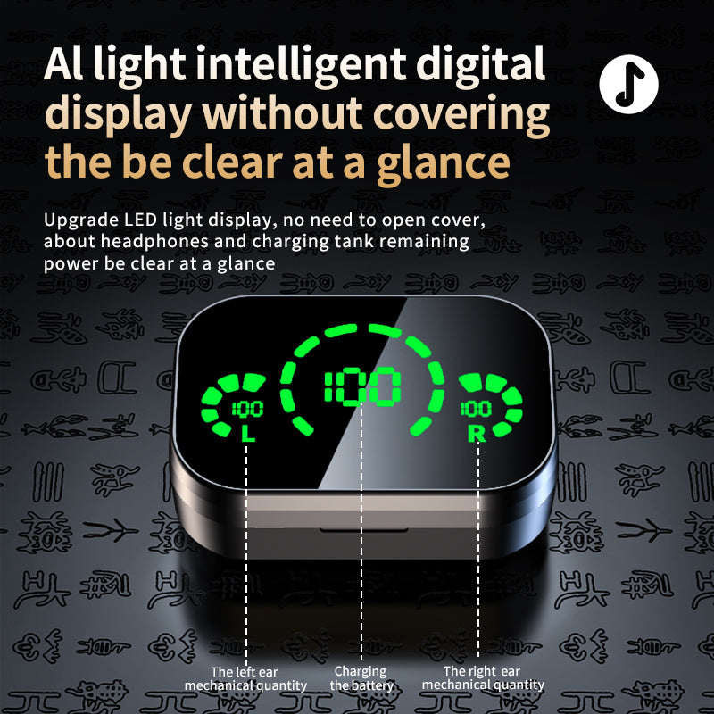 Smart Digital Display TWS Bluetooth Headset