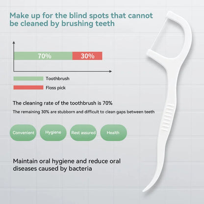 Portable Disposable Dental Floss Stick