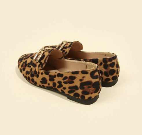 Downtown Leopard Print Flats