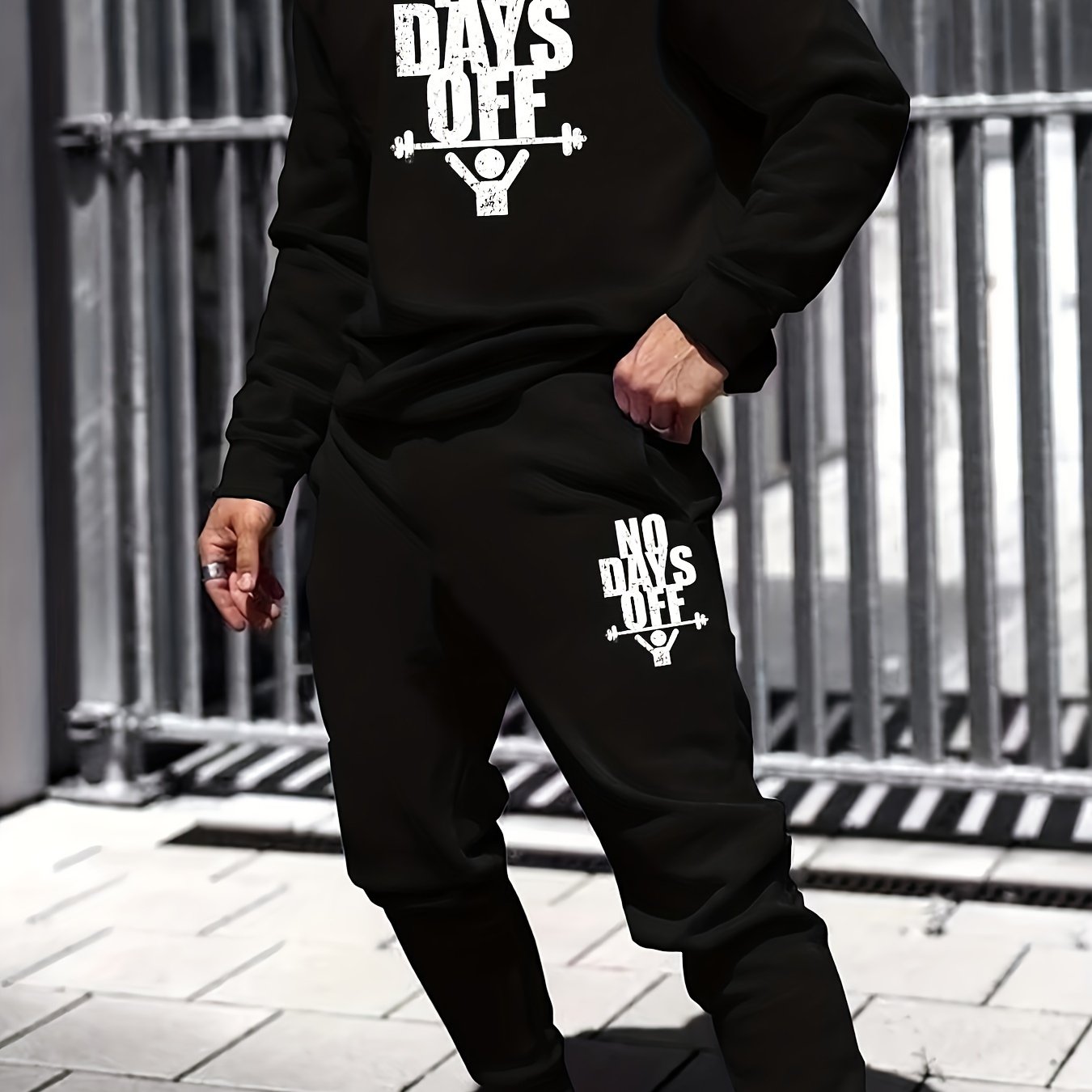 Men's 'NO DAYS OFF' 2 Pc Set