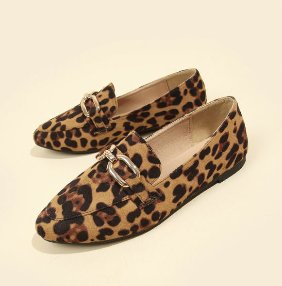 Downtown Leopard Print Flats