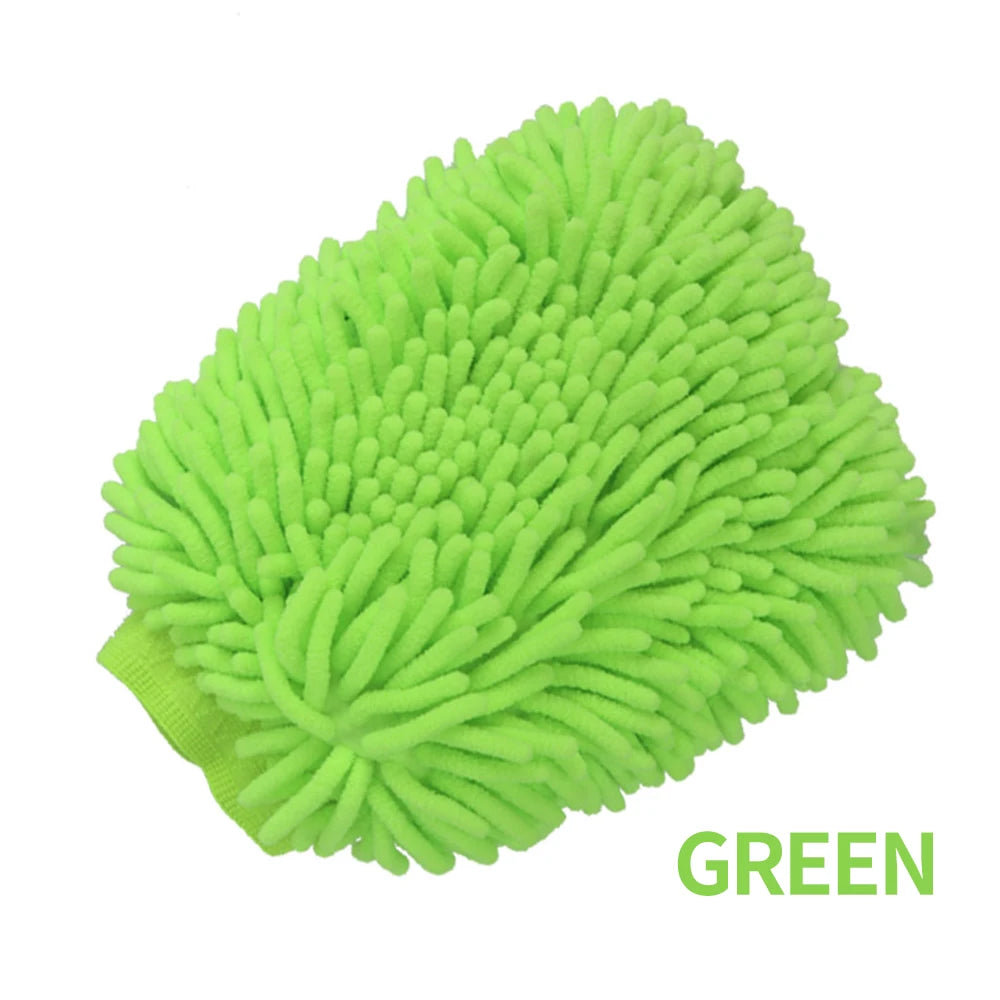 Double-Sided Thickened Chenille Car Wash Gloves