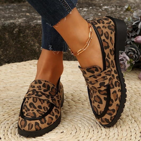 Mya Leopard Loafers