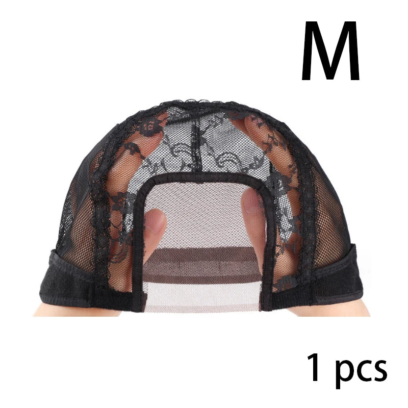 Lace Wig Caps for Making Wigs with Adjustable Strap on the Back Weaving Hairnets Swiss Lace Wig Cap (SIZE:SML)