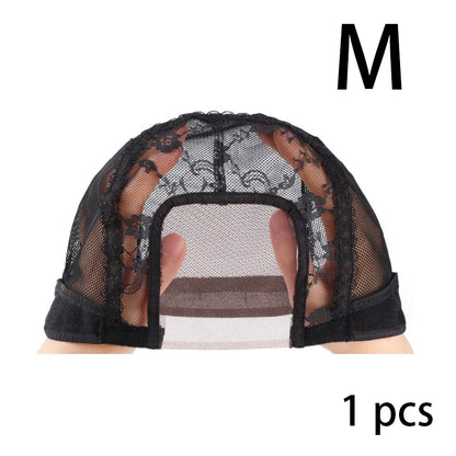 Lace Wig Caps for Making Wigs with Adjustable Strap on the Back Weaving Hairnets Swiss Lace Wig Cap (SIZE:SML)