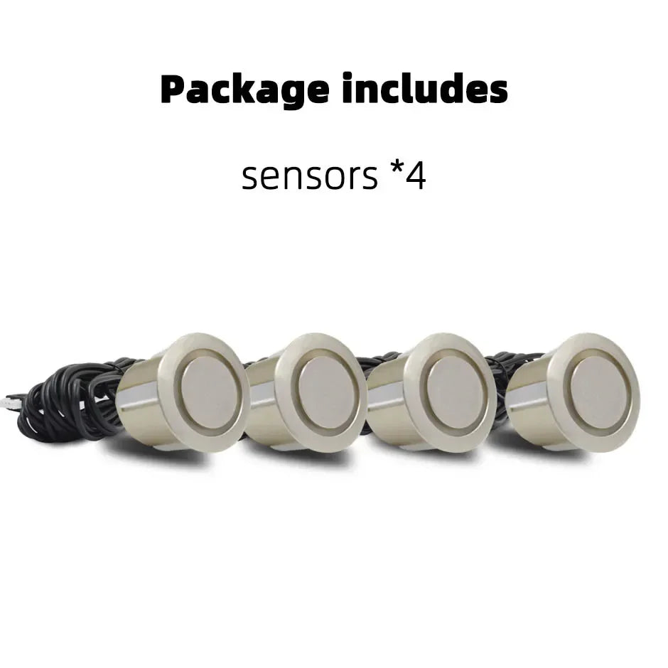 Hippcron 4PCS 22mm Car Parking Sensors Backup Radar System Black Red Blue Gold Grey Silver Champagne Gold White Color Sensor