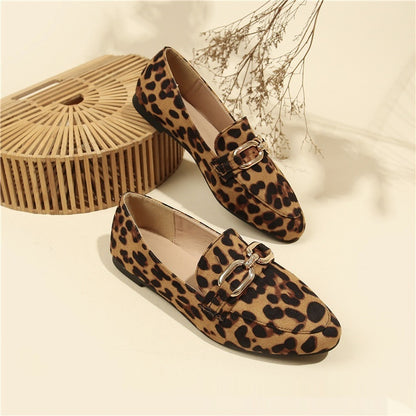 Downtown Leopard Print Flats