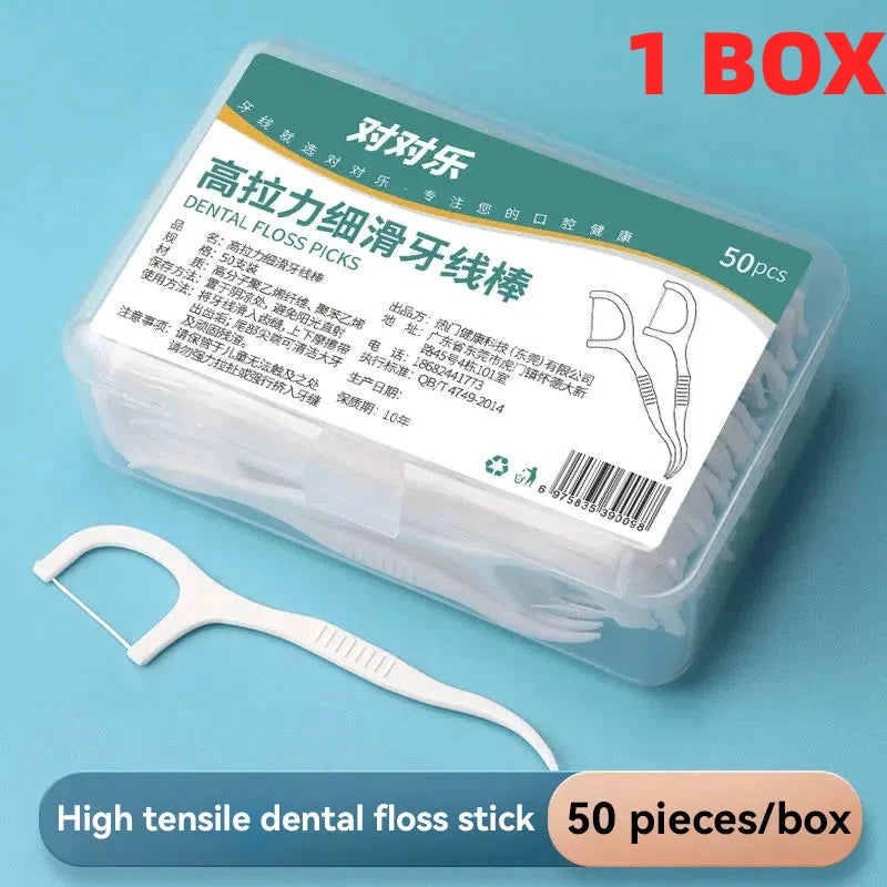 Portable Disposable Dental Floss Stick