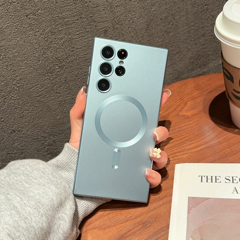 Frosted Magnetic Phone Case with Lens Protector